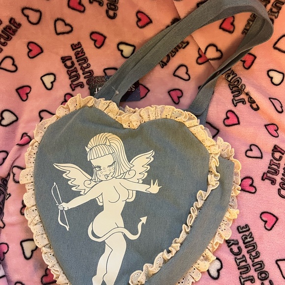 Valfre Handbags - Valfre Gray Heart Tote Bag